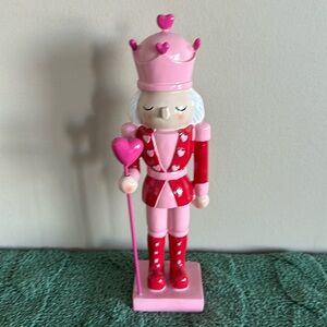 Cupcakes and Cashmere Valentine Heart Nutcracker Pink Red NEW